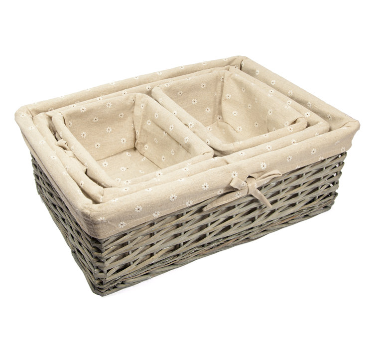 Brambly Cottage 4 Piece Wicker Basket Set & Reviews Wayfair.co.uk